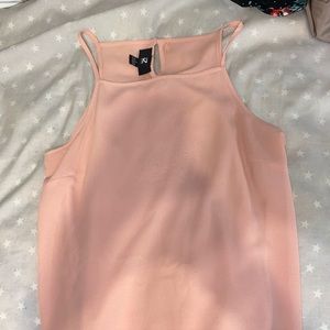 Pink top with lace at bottom